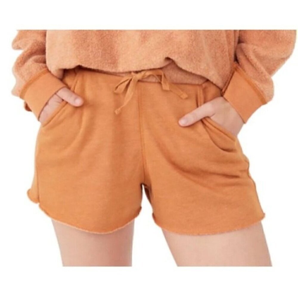 Intimately Free People Women's Sz M Kelly Washed Shorts Tan Brown